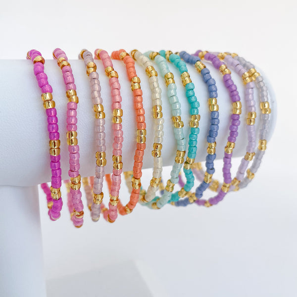 Kawaii Rainbow Stacker Bracelets
