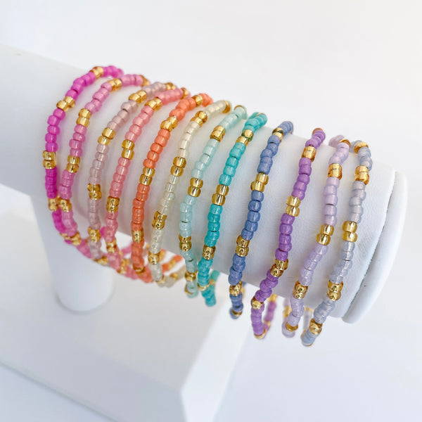 Kawaii Rainbow Stacker Bracelets
