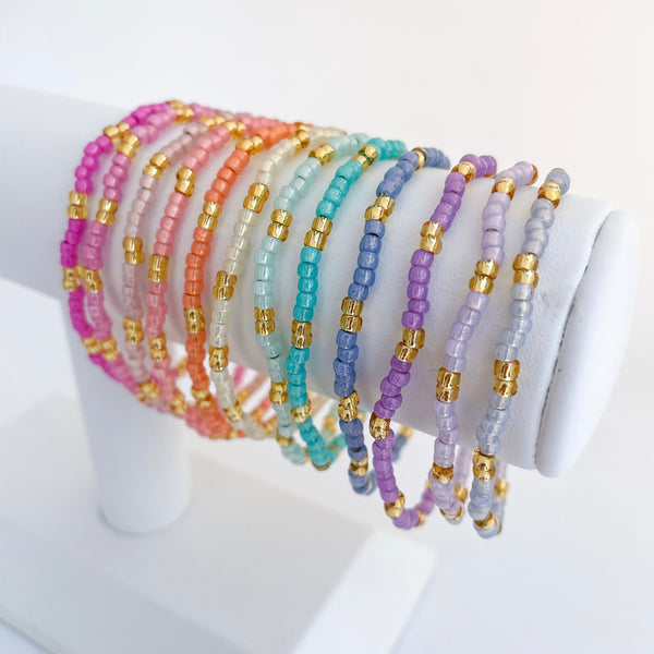 Kawaii Rainbow Stacker Bracelets