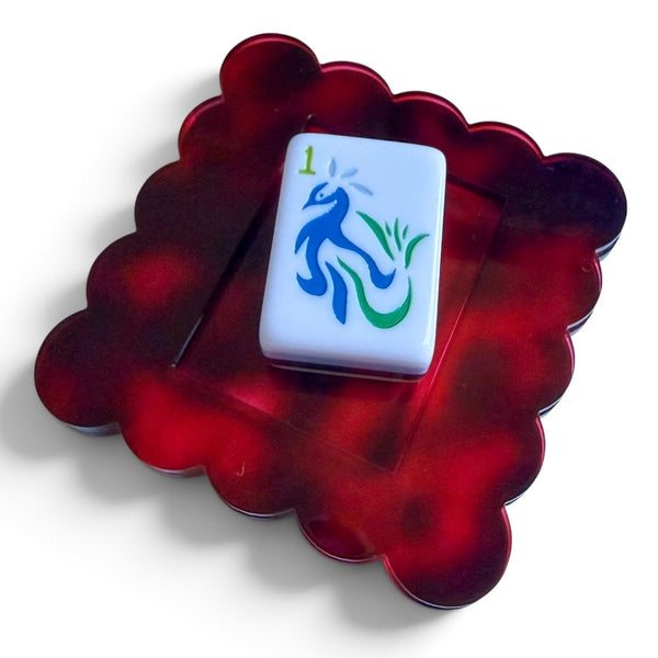 Mahjong Tile/Dice Holder and Line Reader