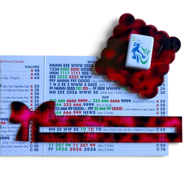 Mahjong Tile/Dice Holder and Line Reader