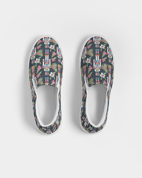 Aloha Nutcracker Slip-On Canvas Shoes