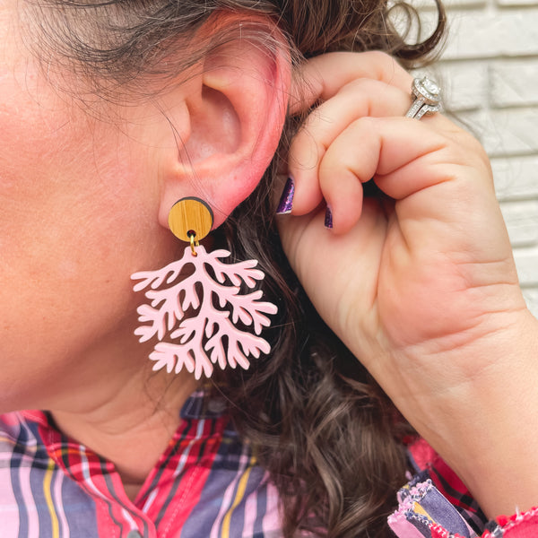 Coral Earrings