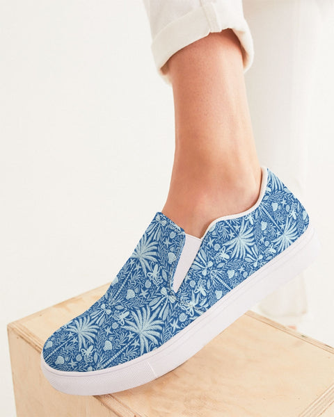 Coastal Coquette Slip-On Canvas Shoes