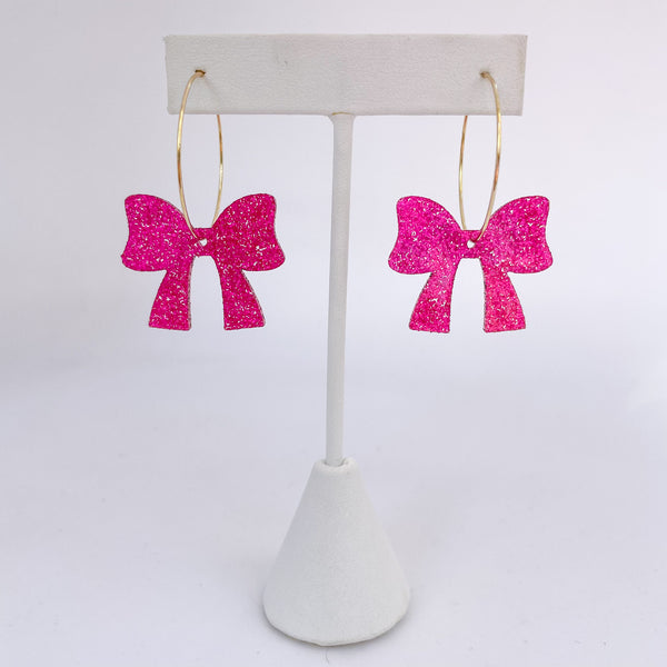 Bitsy Bow Hoop Earrings