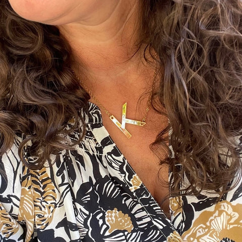 Allie Acrylic Initial Necklace