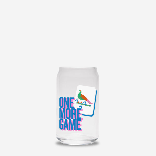 One More Game Mahjong Glass Can