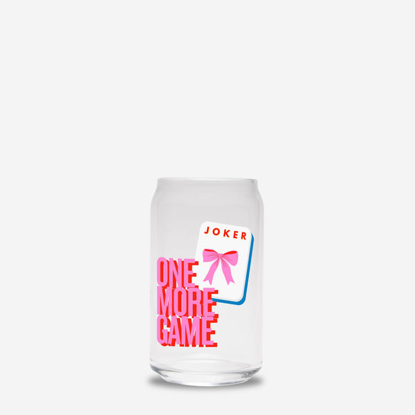 One More Game Mahjong Glass Can