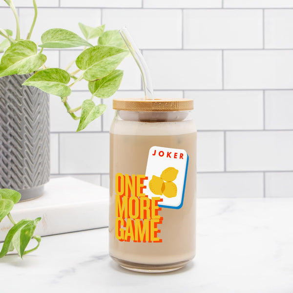 One More Game Mahjong Glass Can