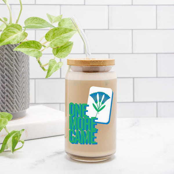 One More Game Mahjong Glass Can