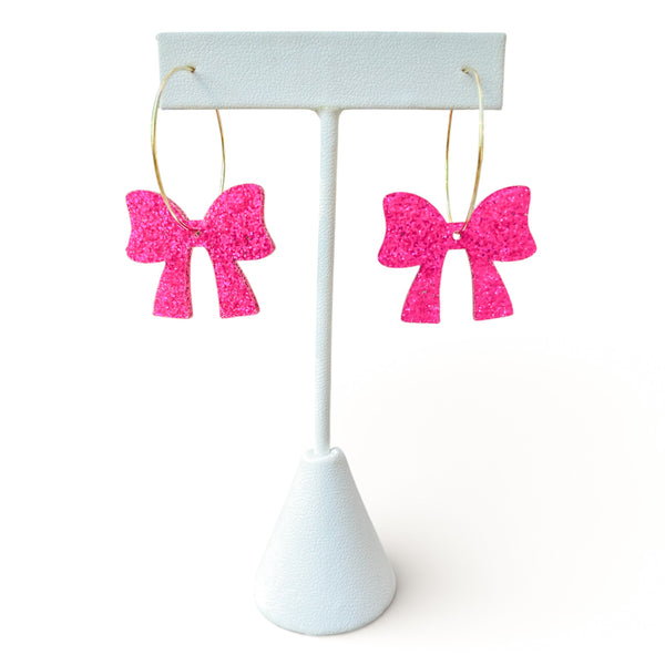 Bitsy Bow Hoop Earrings