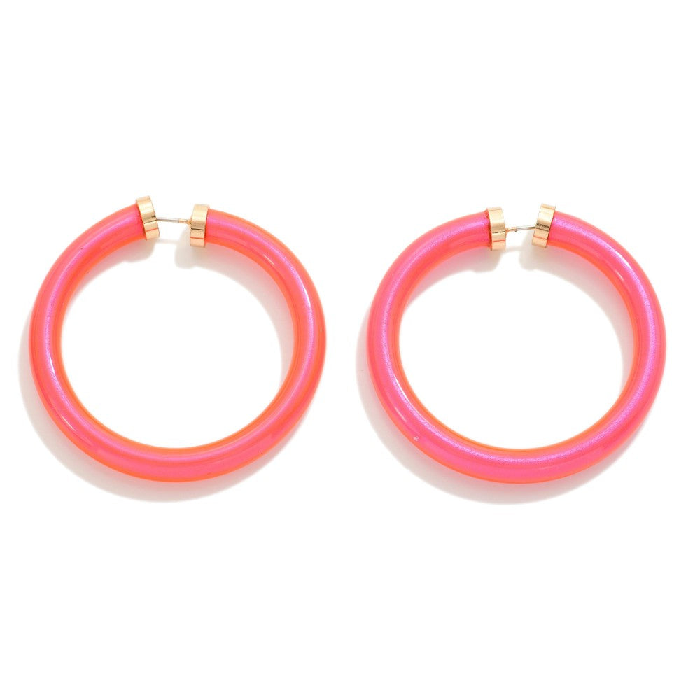 Jelly Hoop Earrings