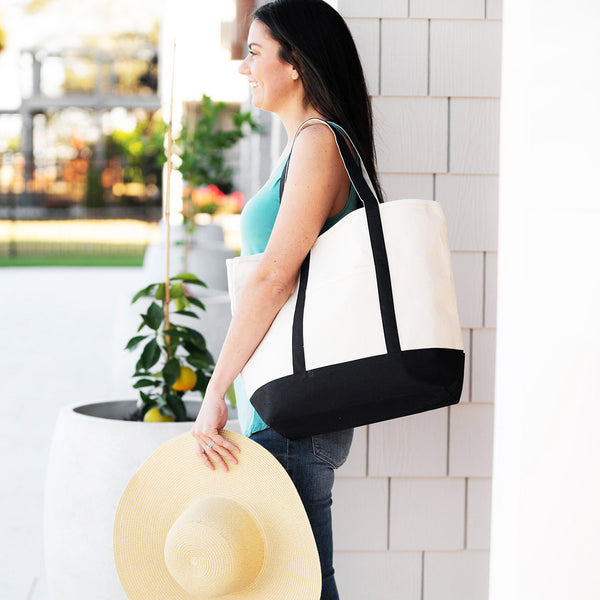 Monogrammed Boat Tote