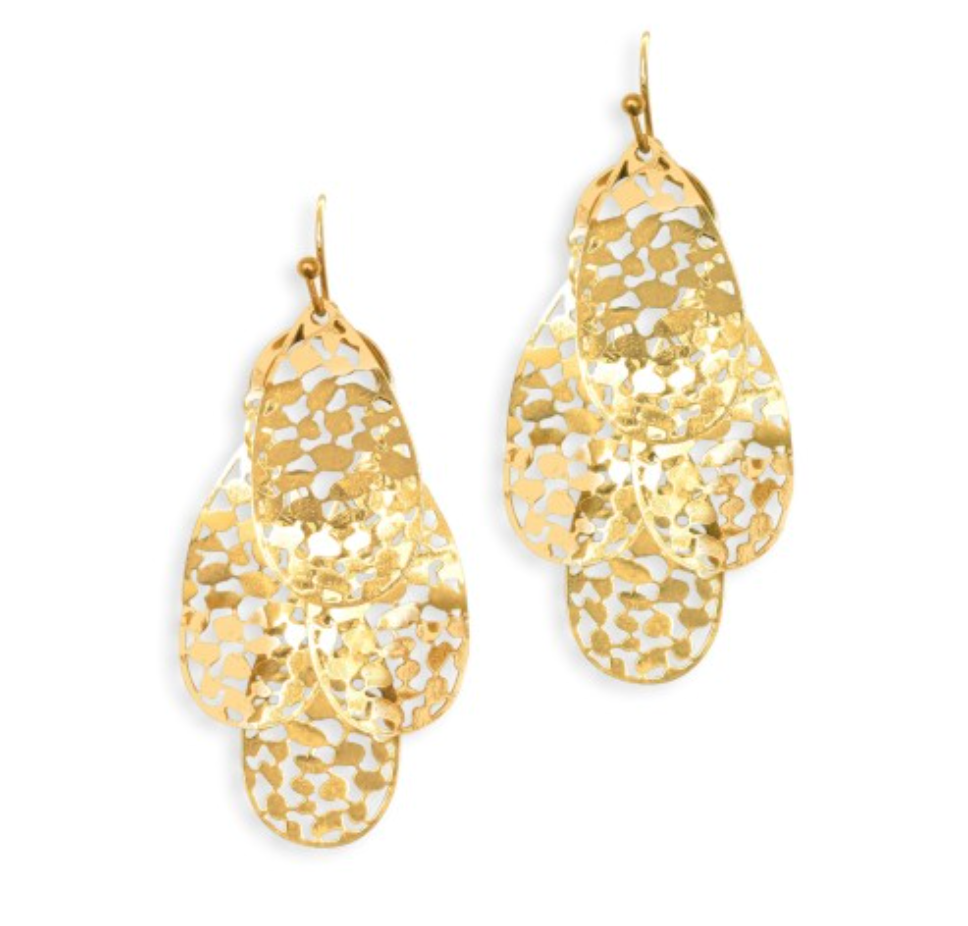 Tegan Gold Drop Earrings
