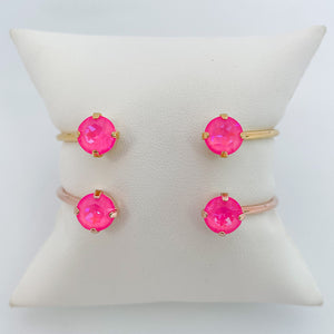 Ultra Pink AB Bangle by The Sparkled Shell