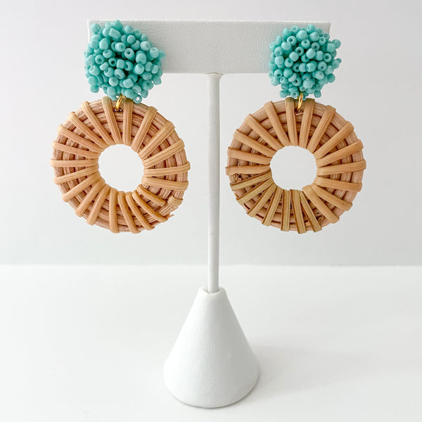 Rattan Circle Earrings