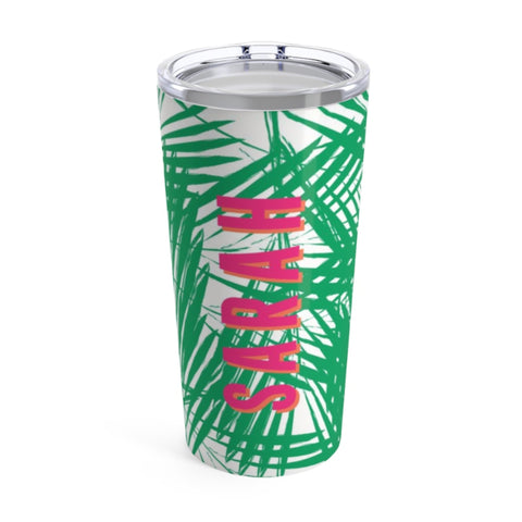Personalized Palm Leaves Tumbler
