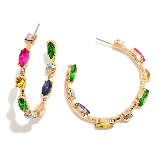 Rhinestone Hoops