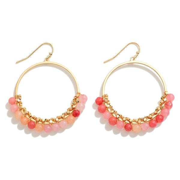 Beaded Hoop Earrings