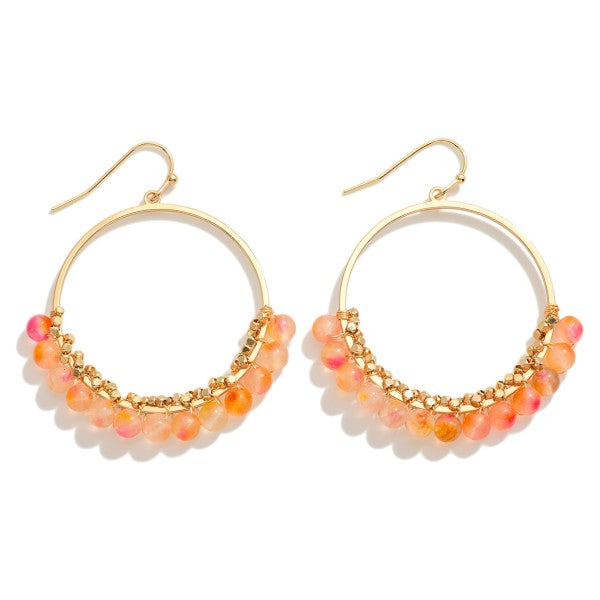 Beaded Hoop Earrings