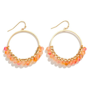 Beaded Hoop Earrings