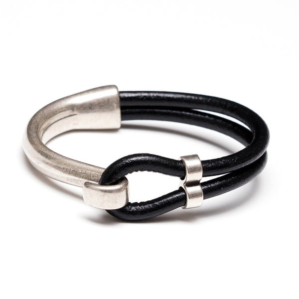 Leather Hampstead Bracelet by Allison Cole Jewelry