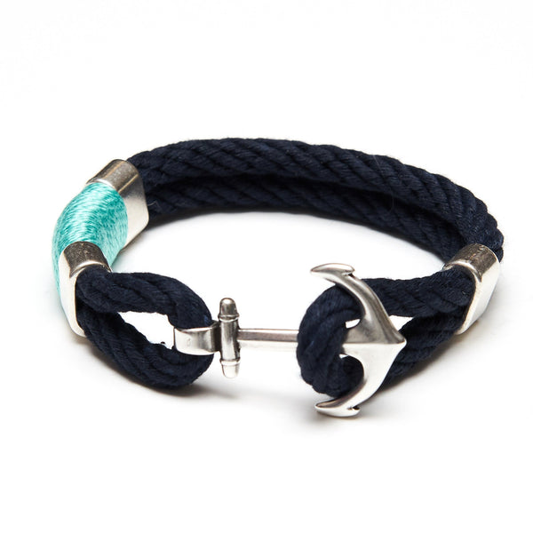 Waverly Navy Anchor Bracelet by Allison Cole Jewelry