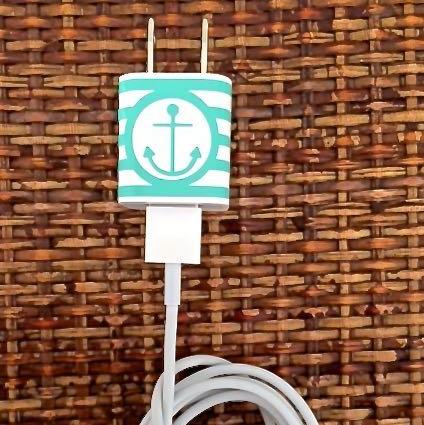 Anchor & Stripes iPhone/iPad Charger Wrap