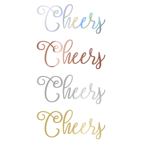 Cheers foil color options