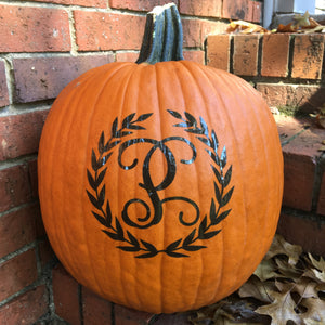 Personalized Laurel Pumpkin Decal