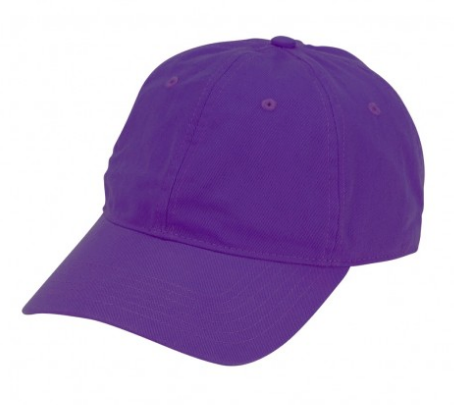 purple monogrammed baseball hat