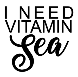 I Need Vitamin Sea Decal