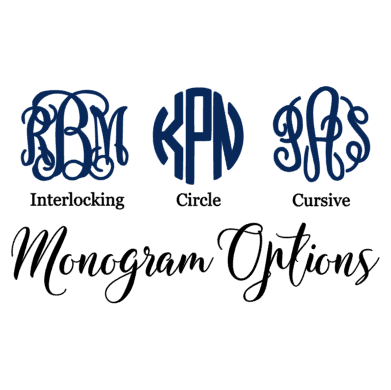 Monogrammed Pearls Decal