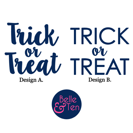 Trick or Treat Decal