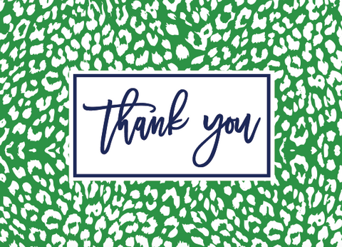 The Nila Leopard Print Collection - Thank You Cards