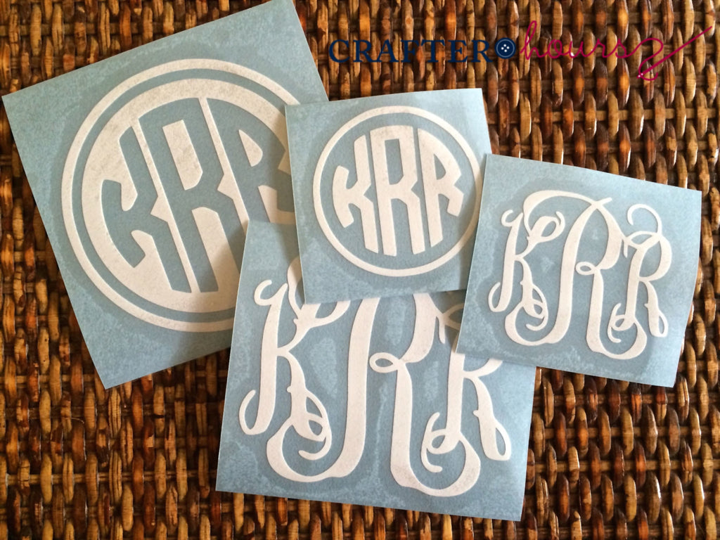 Vinyl Monogram Decal