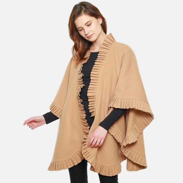 Ruffle Trim Ruana