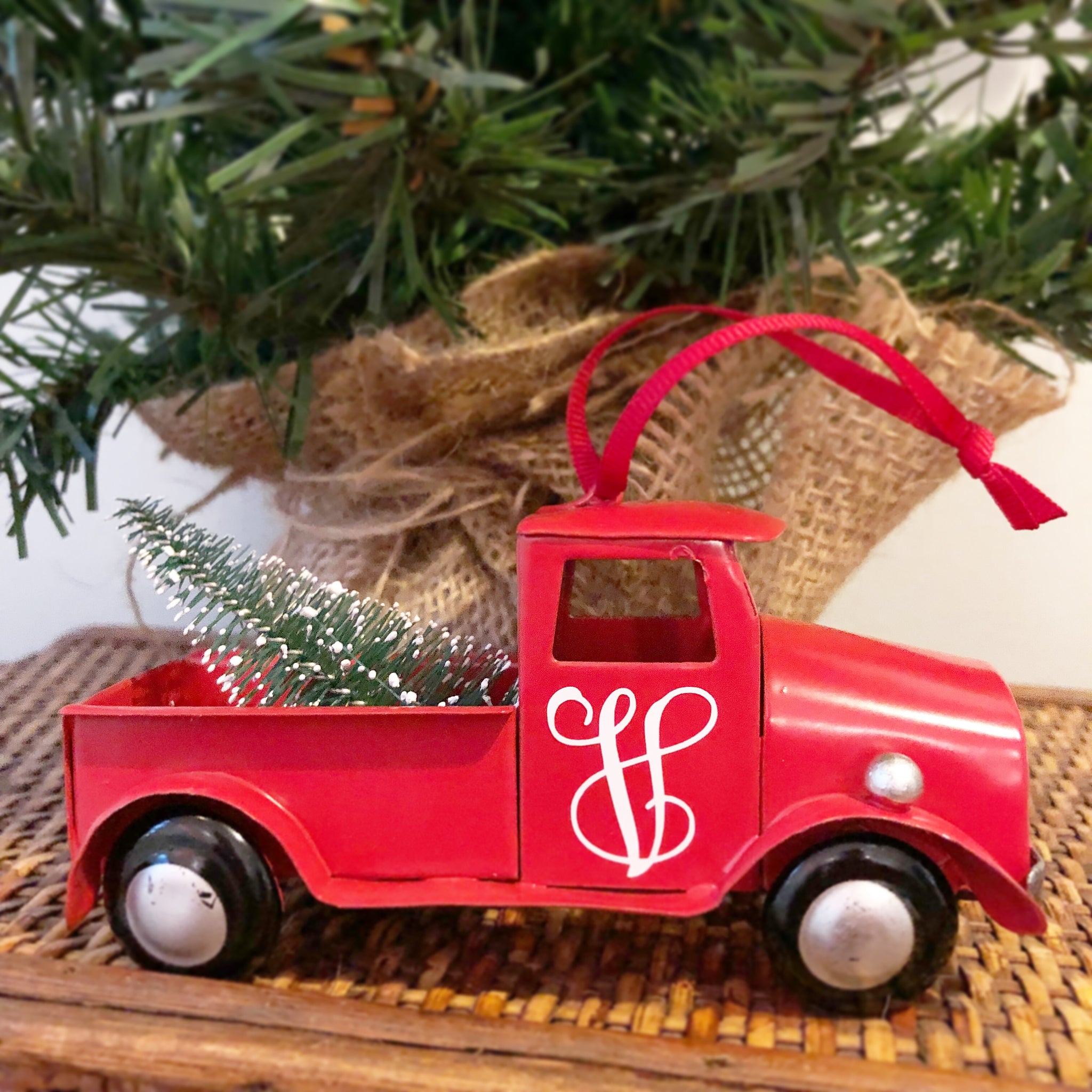 Personalized Vintage Truck Ornament