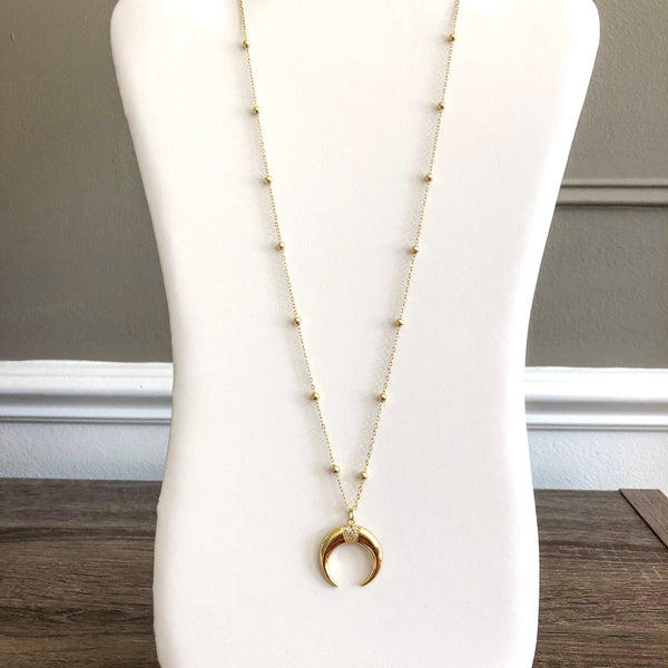 Selene Crescent Moon Necklace