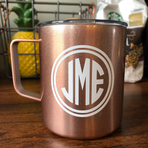 Monogrammed Stainless Steel Townie Mug
