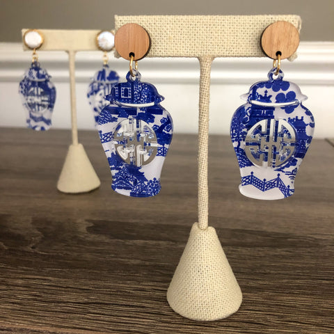 Elizabeth Collection Ginger Jar Earrings