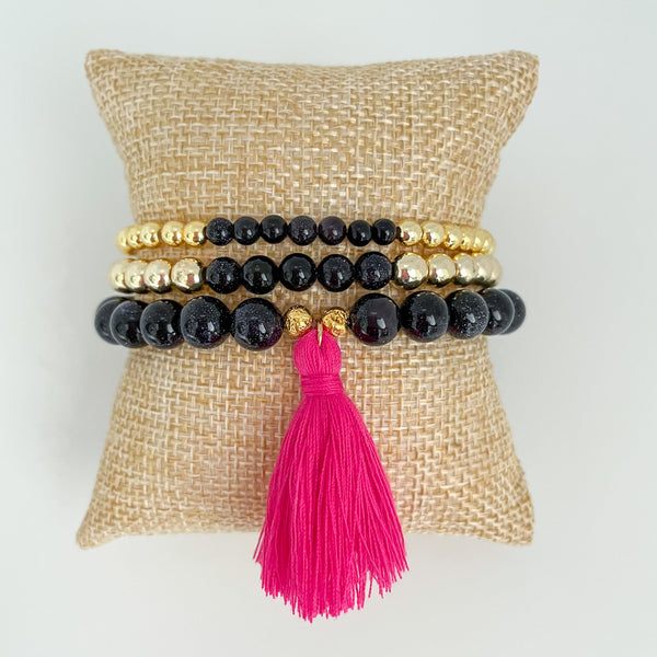 The Jenny Tassel Collection - Blue Goldstone