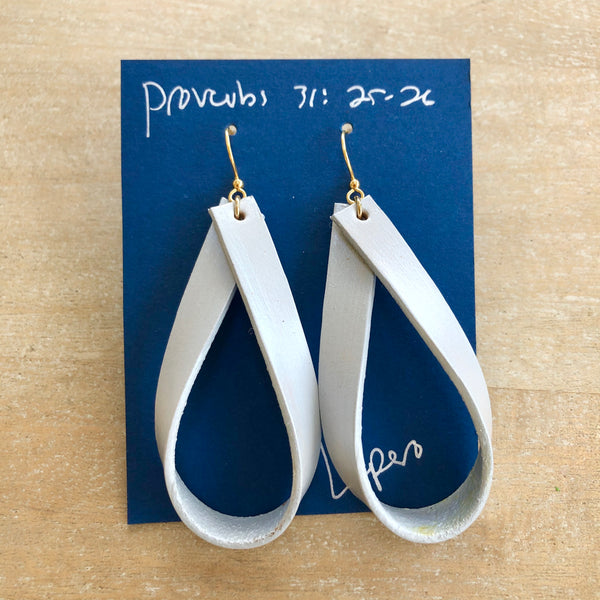 Leather Loop Earrings