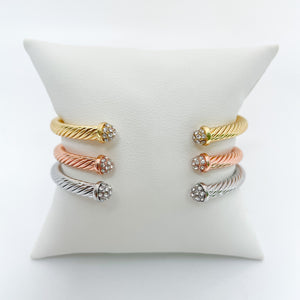 CZ Twist Cuff