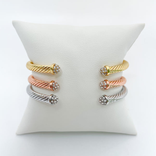 CZ Twist Cuff