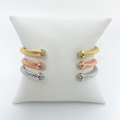 CZ Twist Cuff