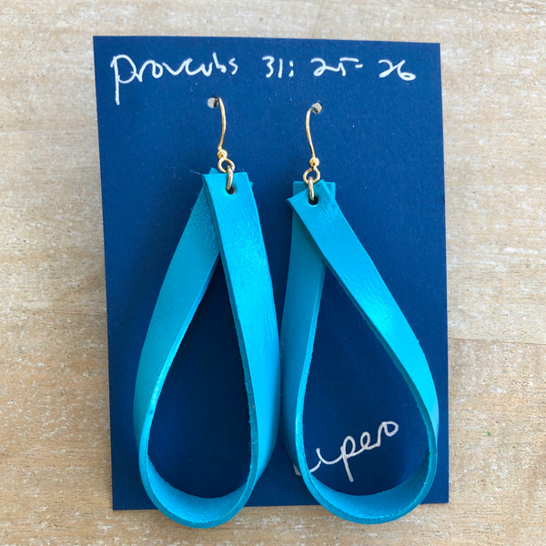 Leather Loop Earrings