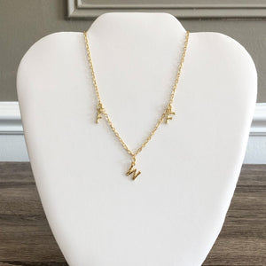 Trixie Bamboo Initial Necklace