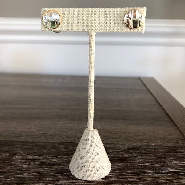Gold and Pearl Peek-a-boo Earrings