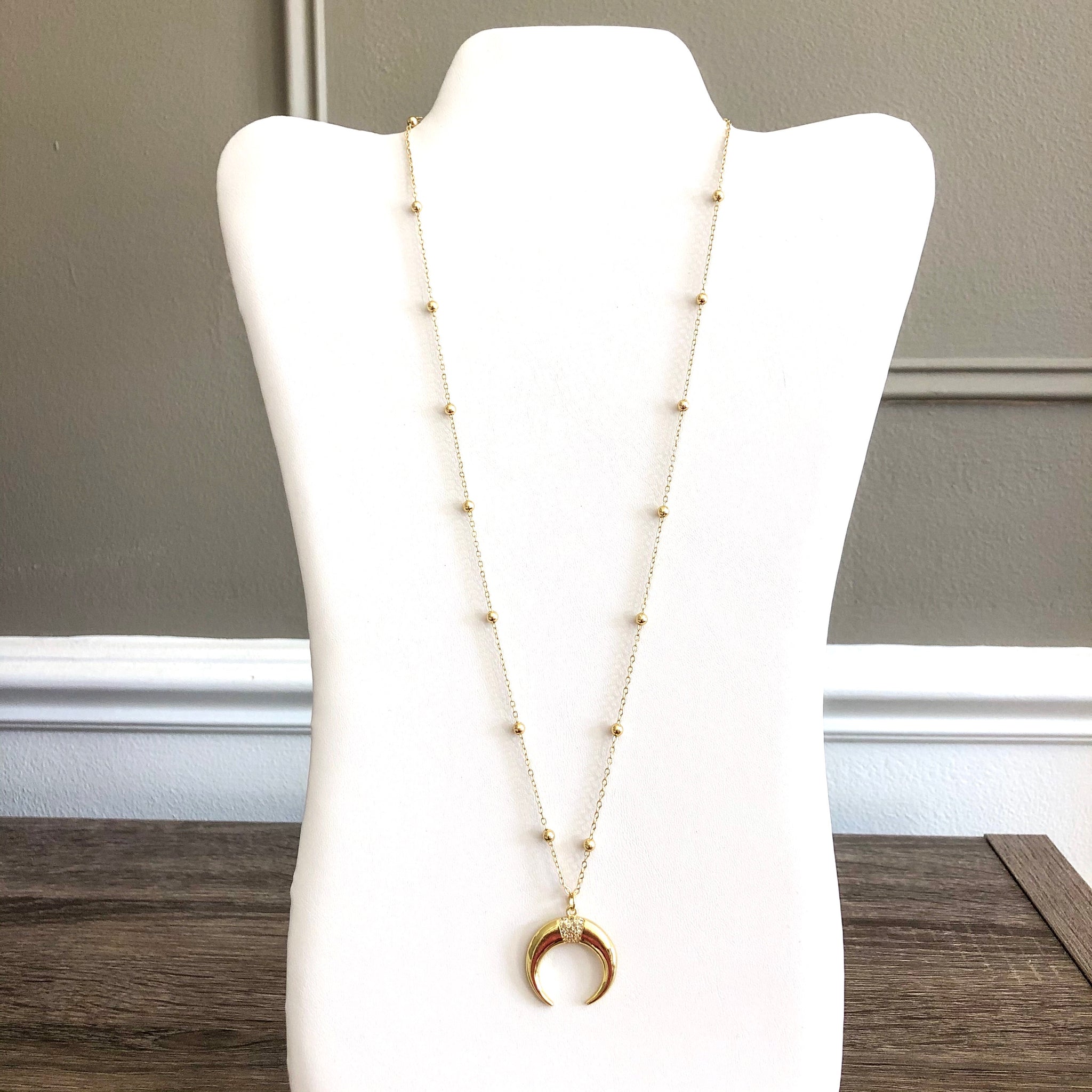 Selene Crescent Moon Necklace
